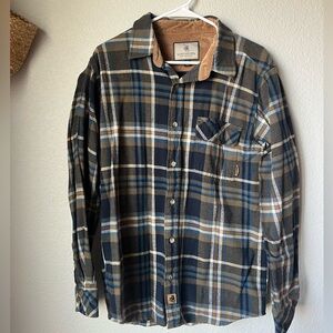 Men's Legendary Whitetails Buck Camp Flannel Button Down Shirt